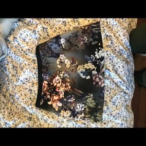 Top shop floral mini skirt